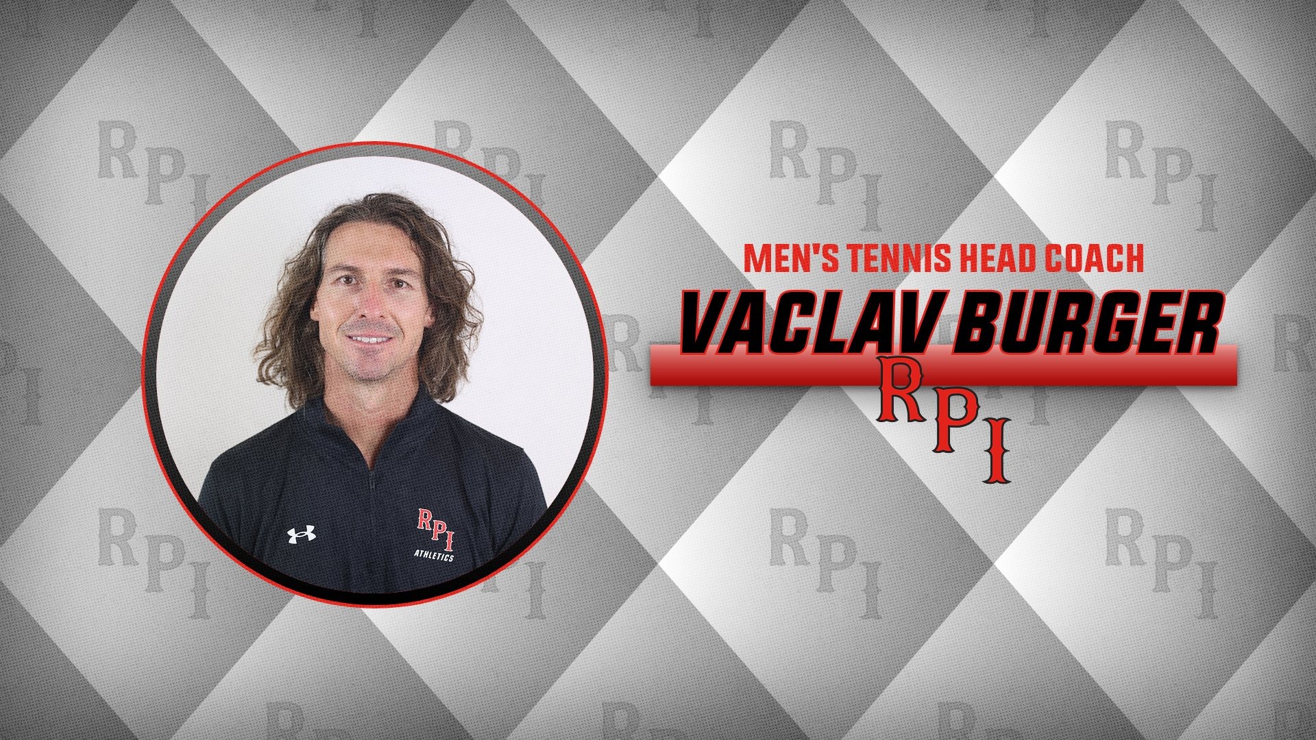 Graphic for Vaclav Burger of the RPI Men's Tennis Program.