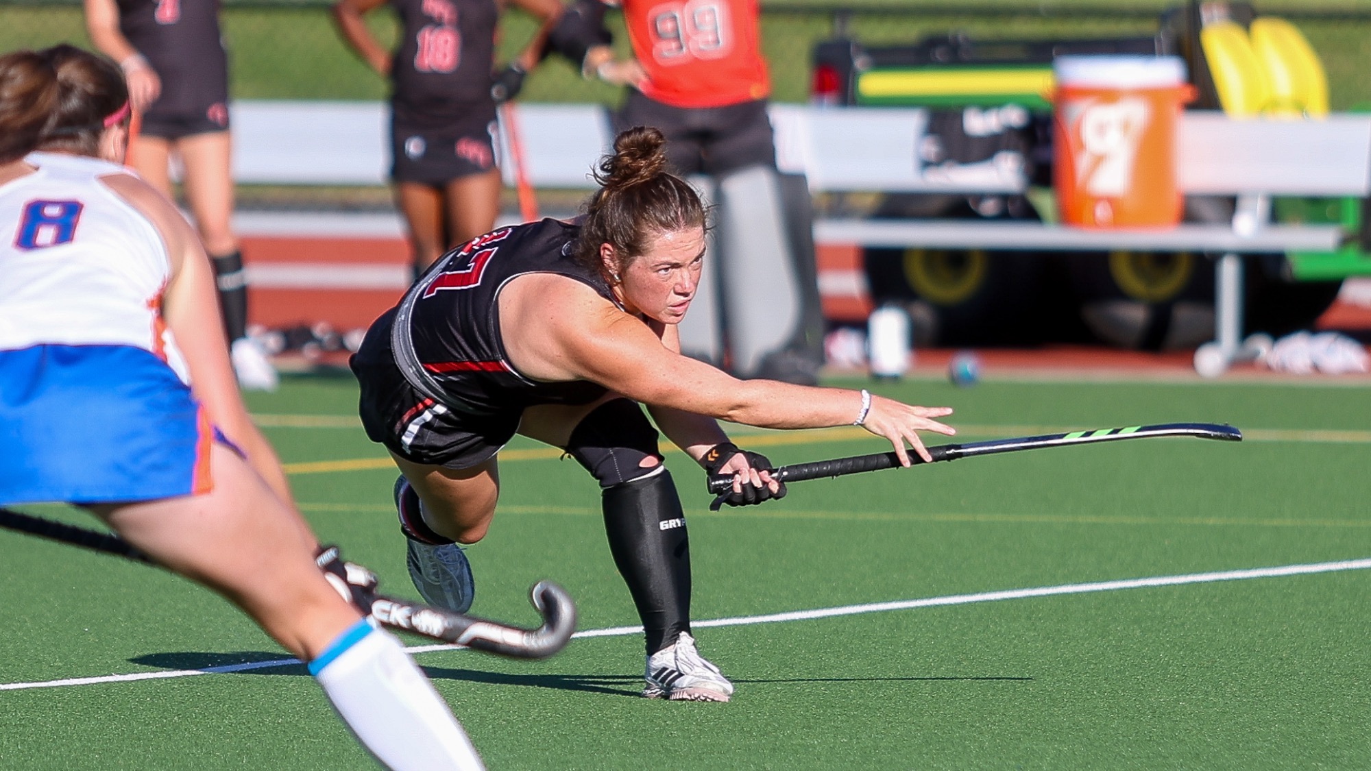 Emily Dubord of the RPI Field Hockey team in action versus new Paltz on Wednesday, September 23, 2026 in Troy New York