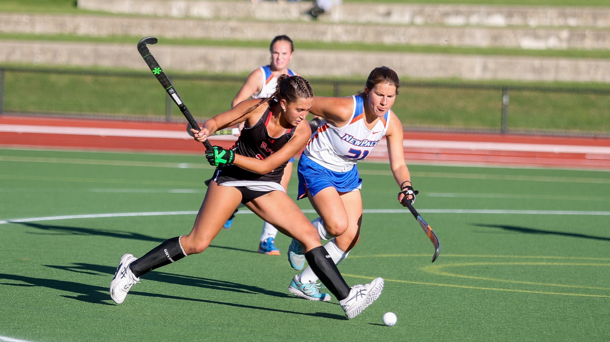 Emily Frey of the RPI Field Hockey team in action versus new Paltz on Wednesday, September 23, 2026 in Troy New York