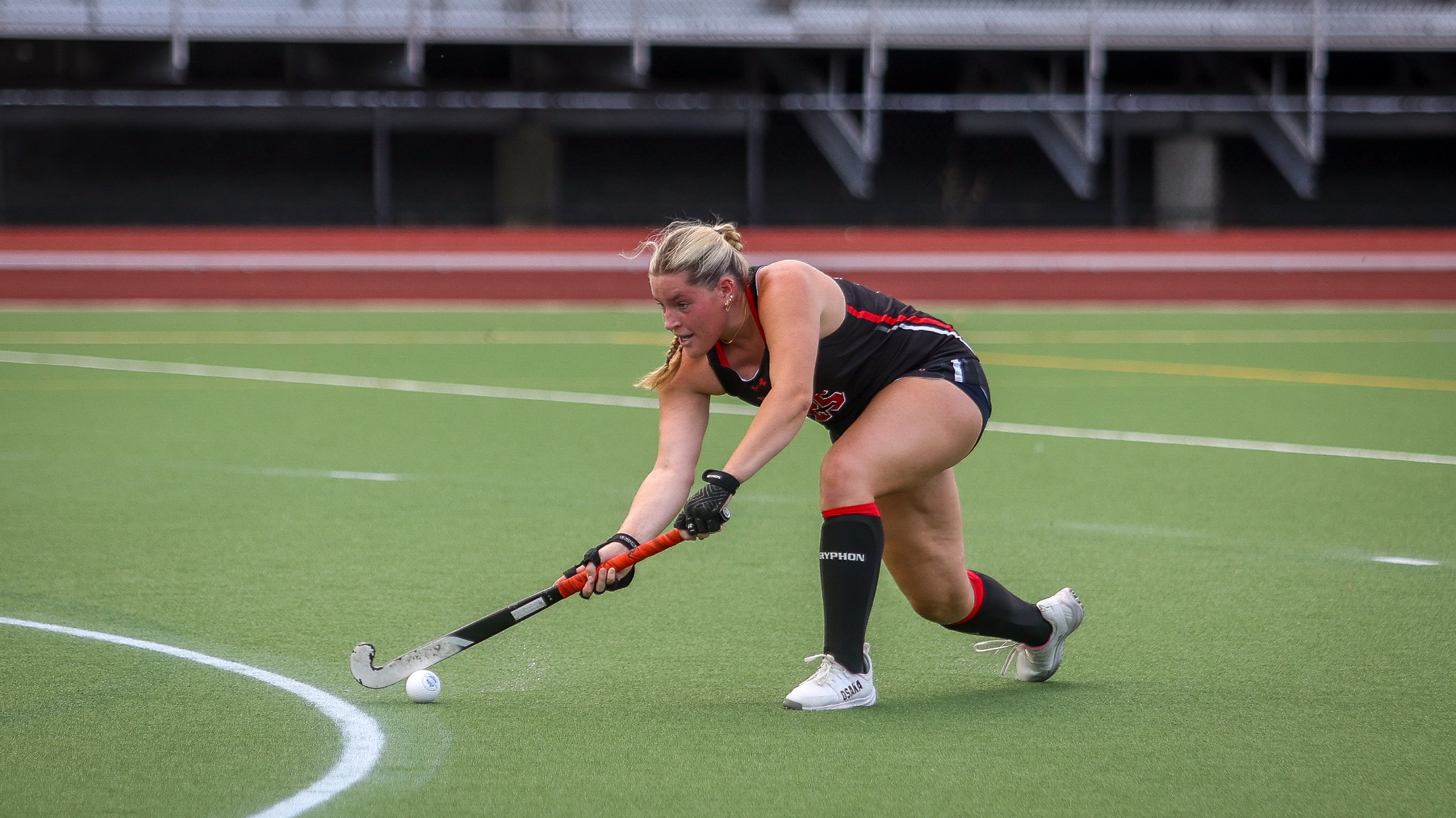 Ryan Spagnolo of RPI Field Hockey in action versus Hartwick on Friday September 4 2026 in Troy New York.