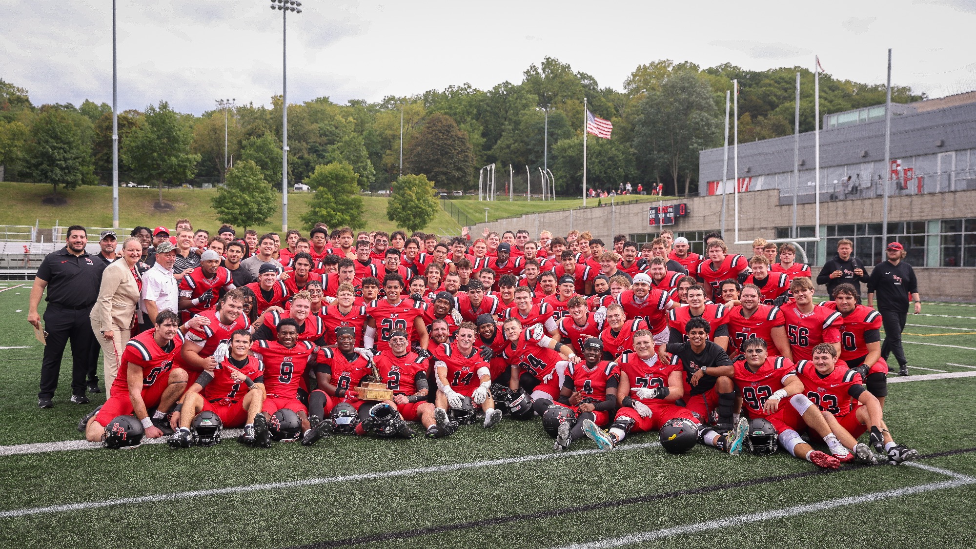 RPI Football in action on Saturday September 5 2026 against WPI in Troy New York.