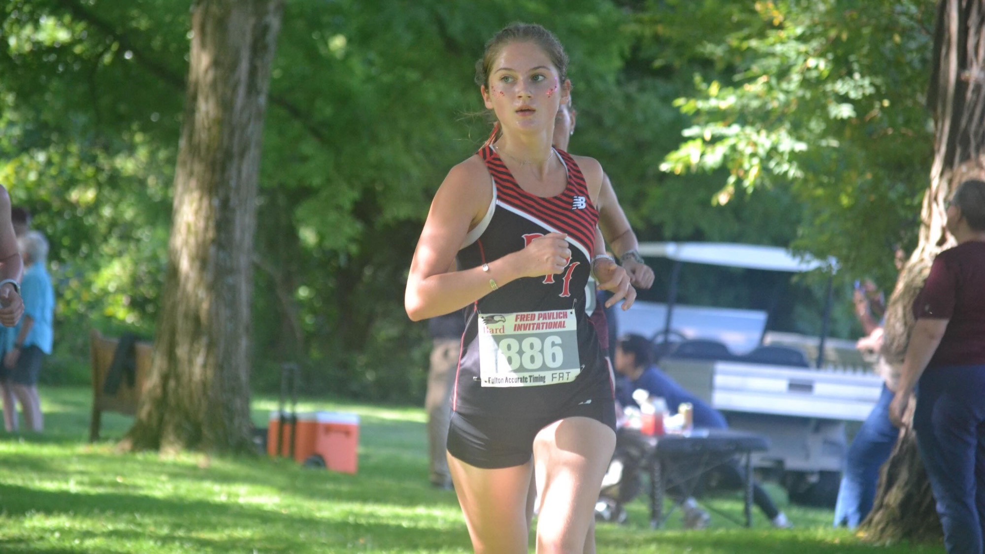 The RPI Women’s Cross Country team in action at the Fred Pavlich Invitational at Bard College on Saturday, September 5, 2026 in Annandale-on-Hudson, New York 