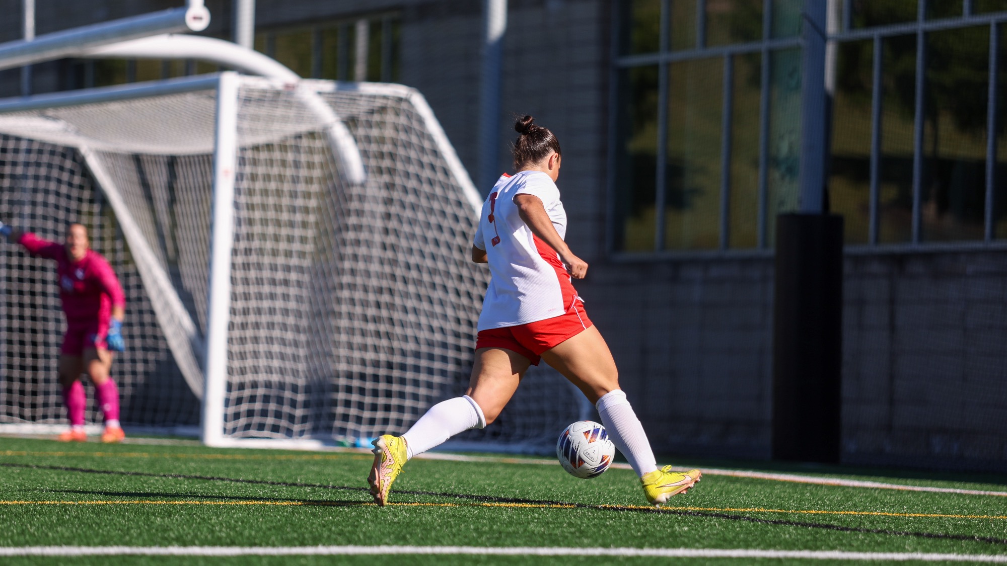 Genevieve Ricci of RPI Women's soccer in action versus Mount Holyoke on Sunday September 6 2026 in Troy, New York.