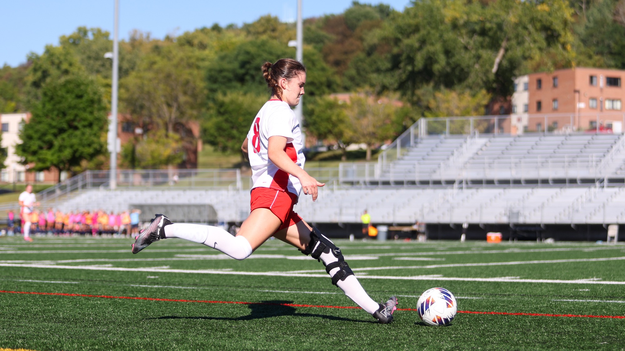 Elsa Ryan of RPI Women's soccer in action versus Mount Holyoke on Sunday September 6 2026 in Troy, New York.