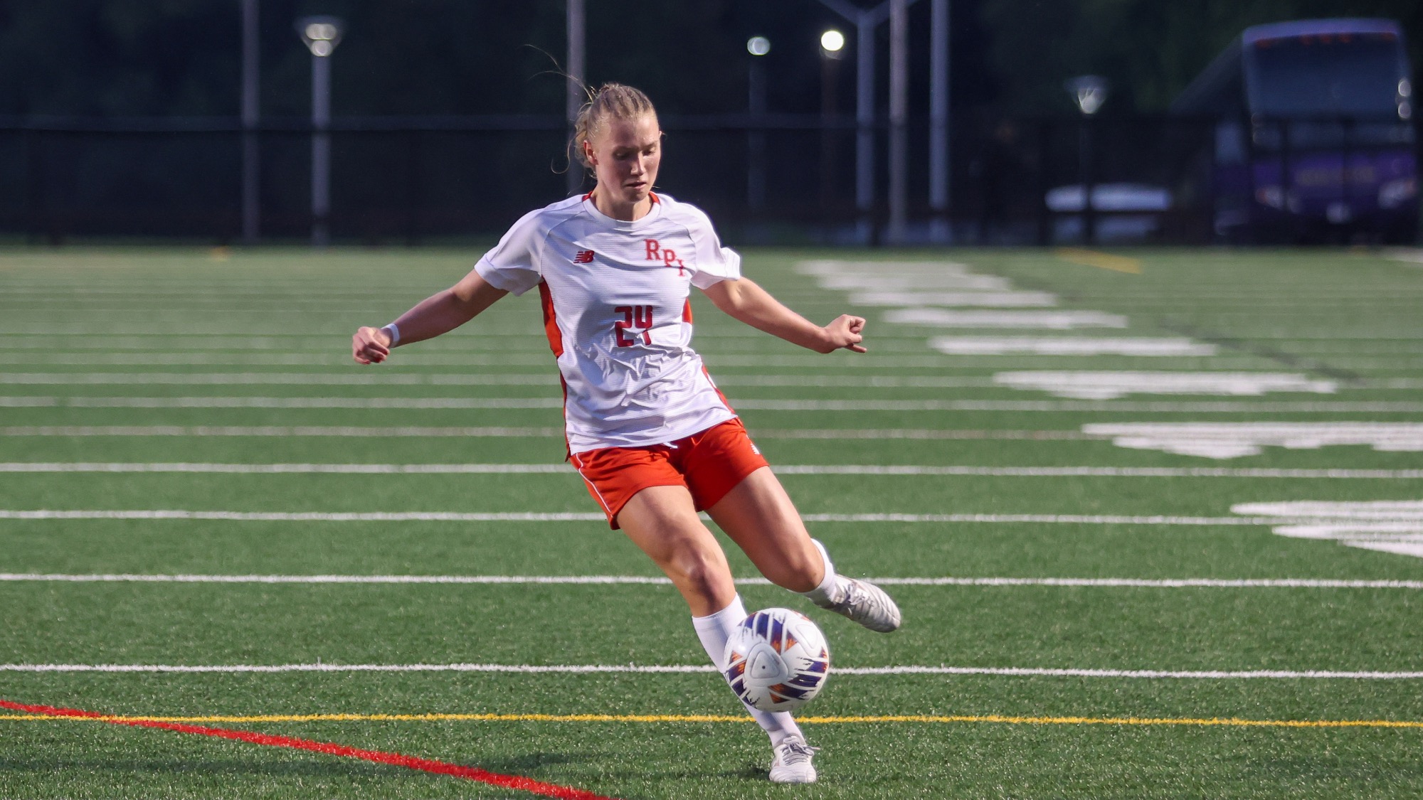 Clara Krumholz of the RPI Women's Soccer roster in action versus Castleton on Wednesday September 9 2026 in Troy New York.