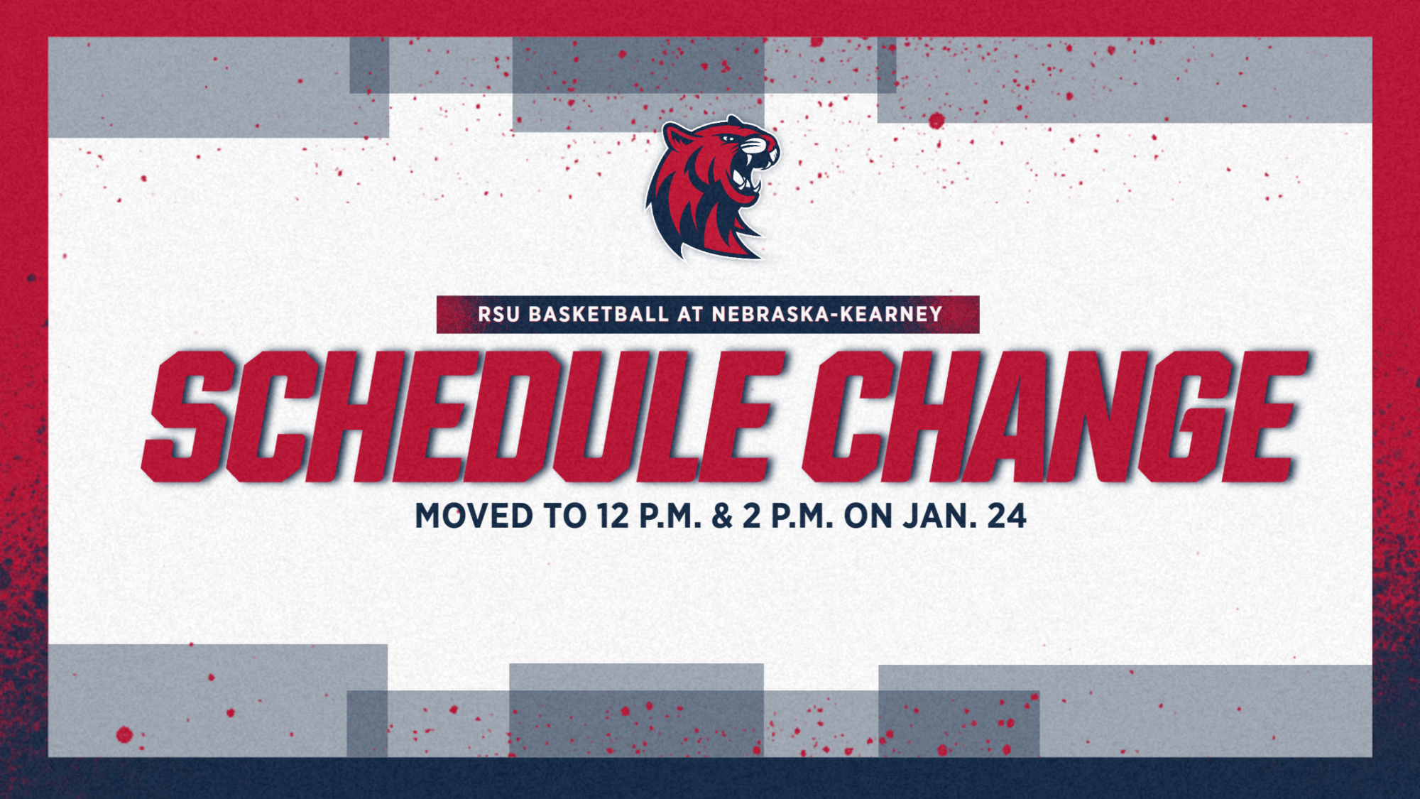 Basketball Schedule Change vs. UNK 2026