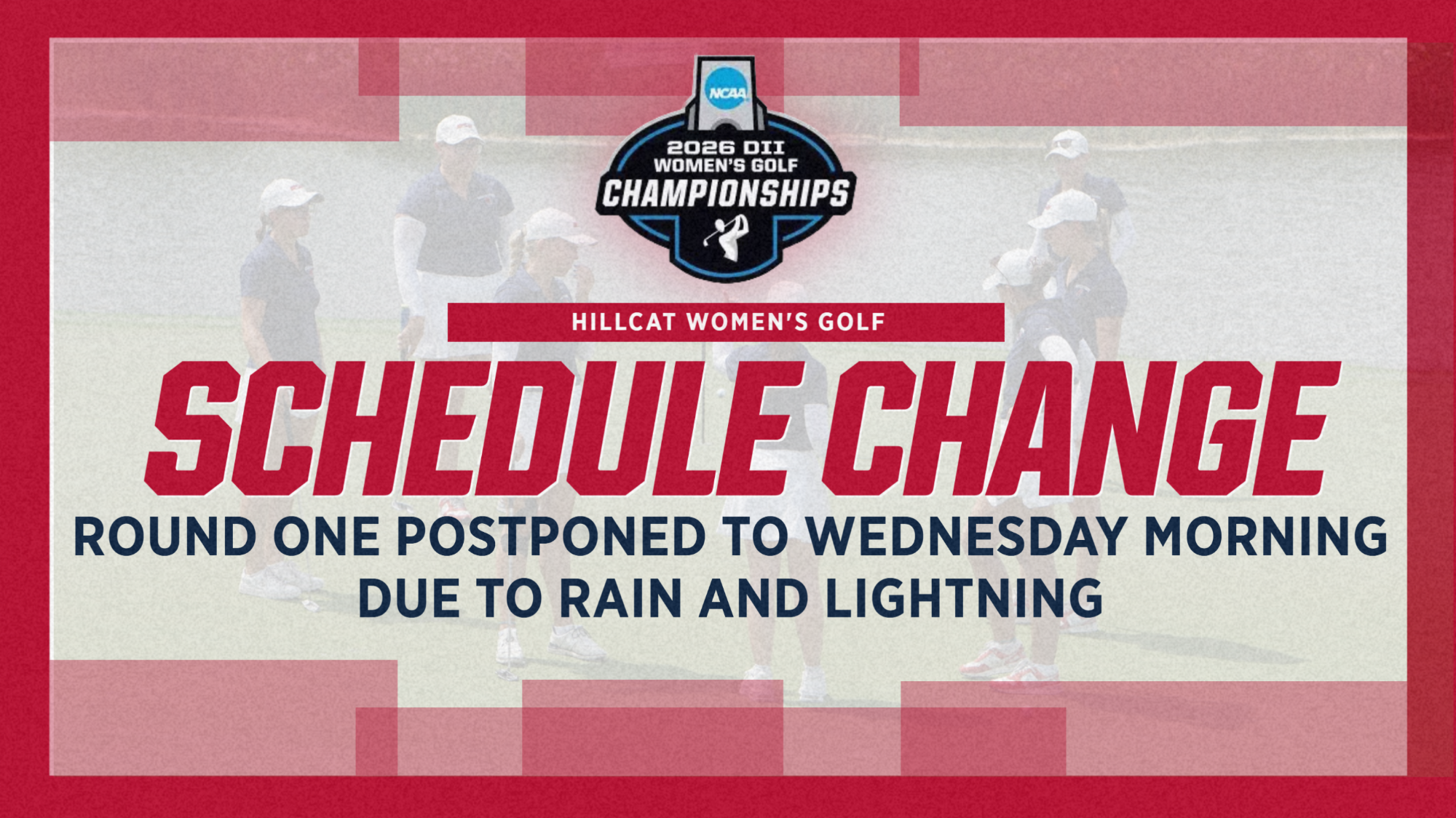 WOLF SCHEDULE CHANGE