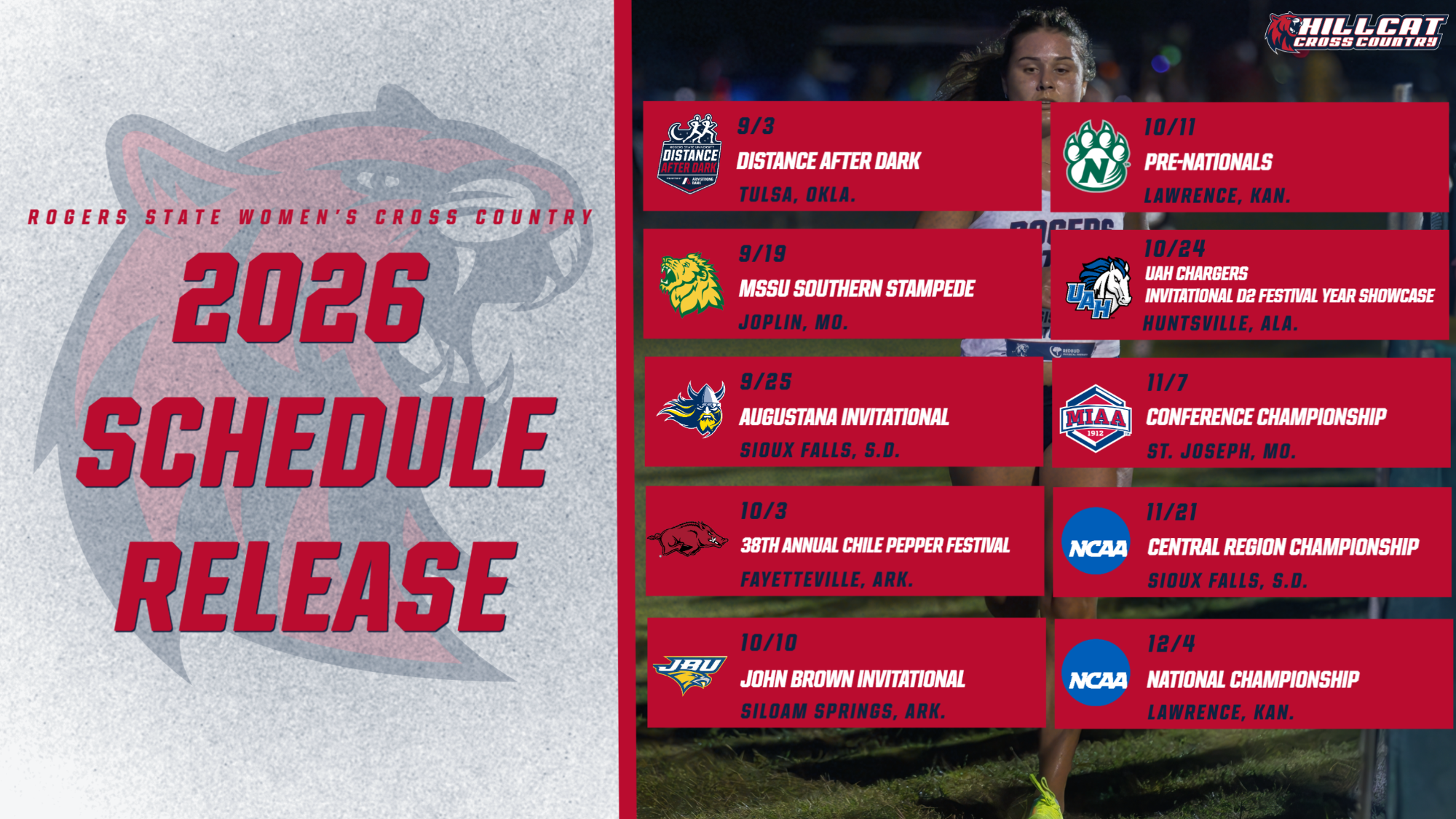 2026 WXC Schedule