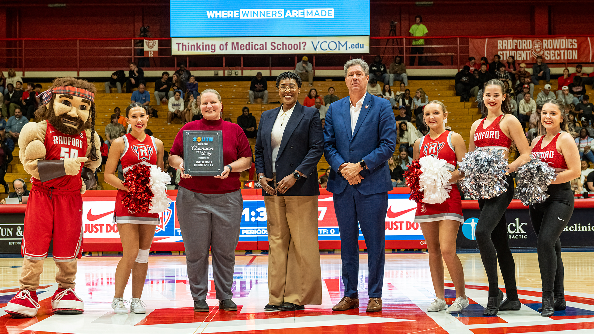 Radford Athletics Big South Champions of Unity 2024