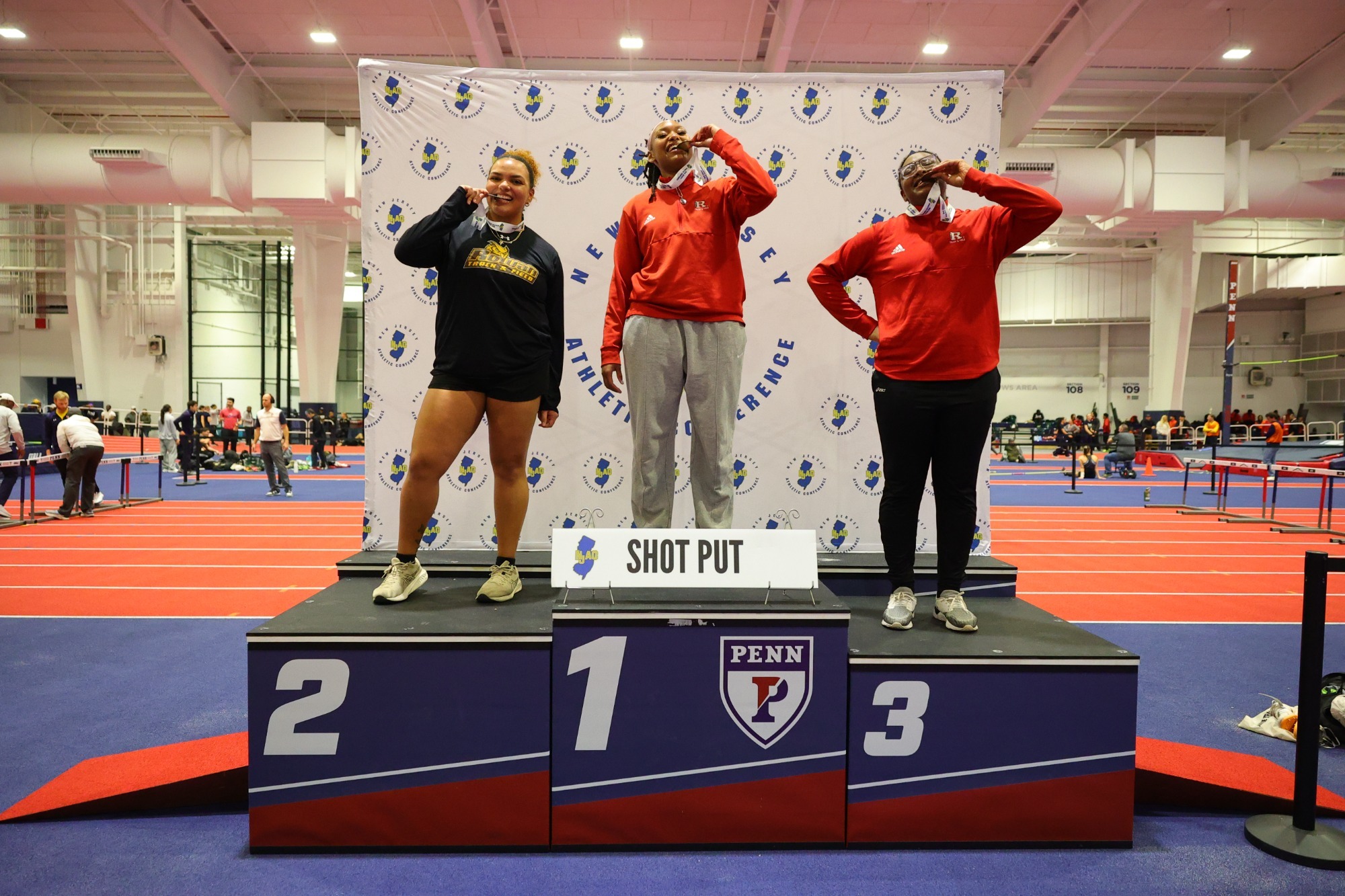 Auguste, Akiro Shot Put Podium 2025 Indoors