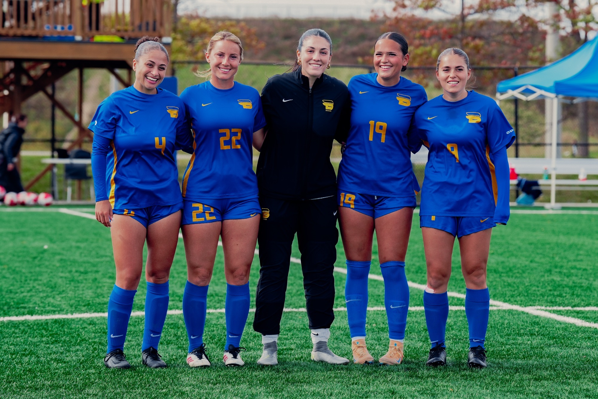 The Bold's graduating players celebrate on Senior Day