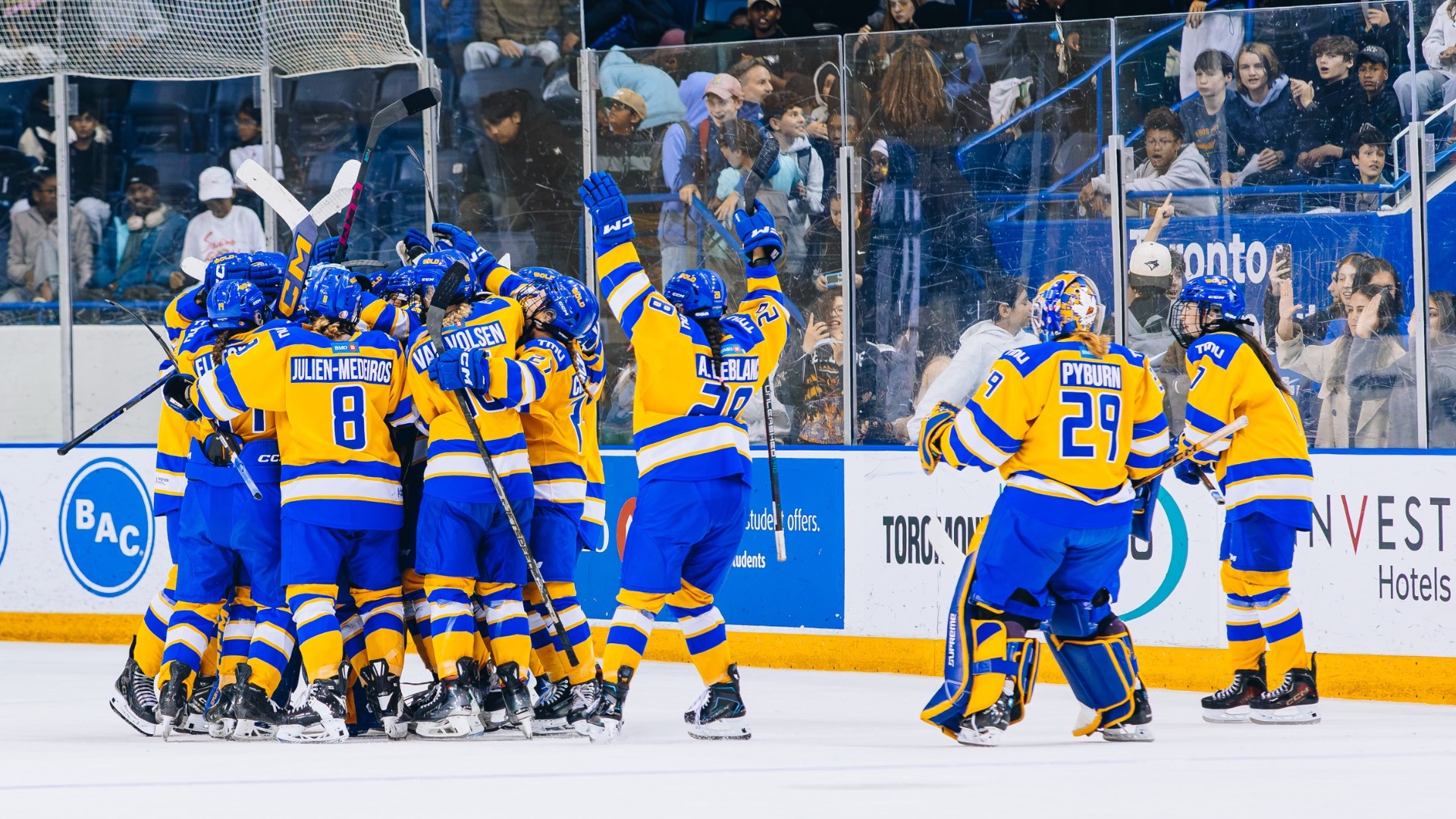 TMU WHKY Celebrating After a Win
