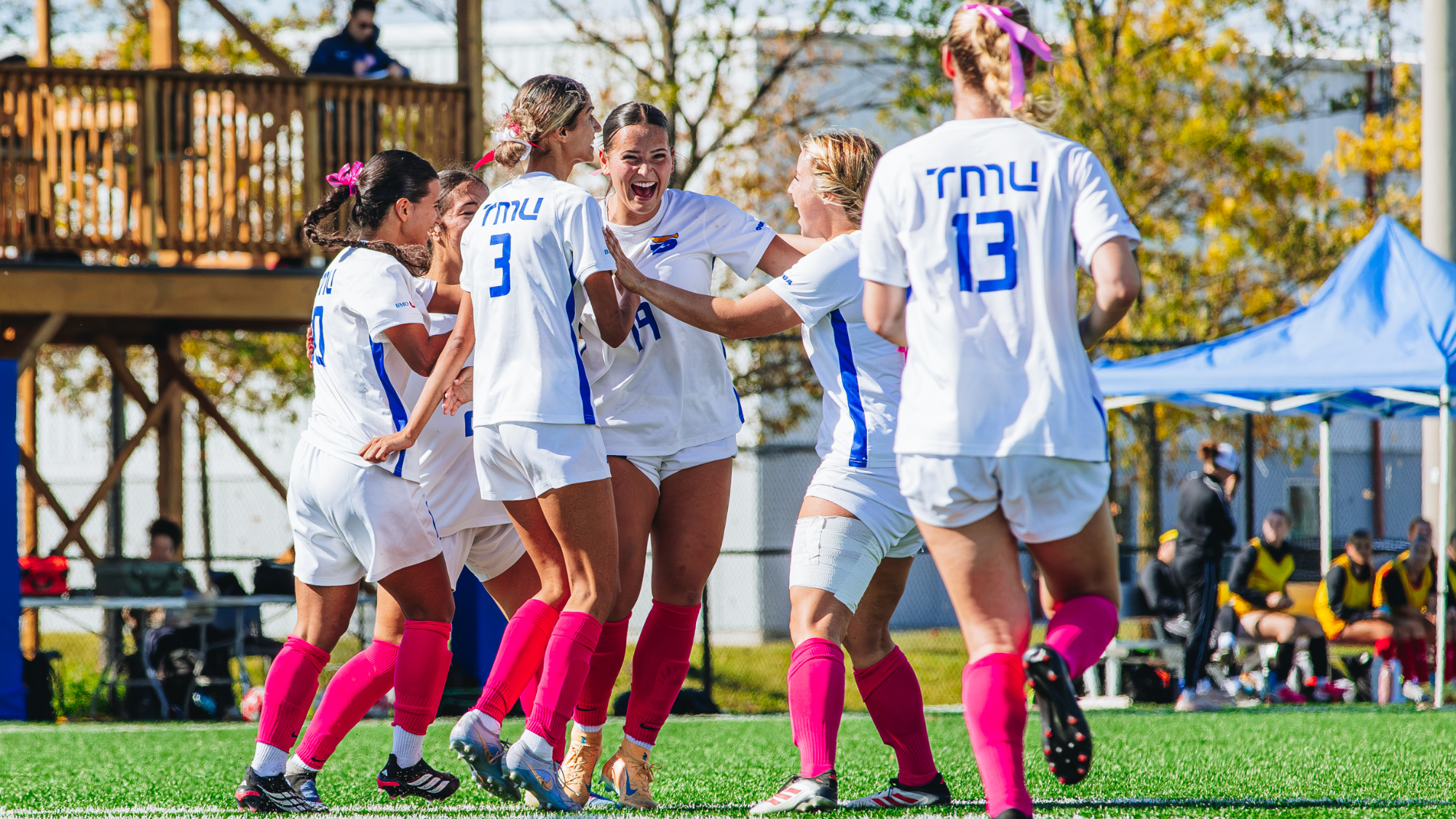 Celebration after Flesher goal