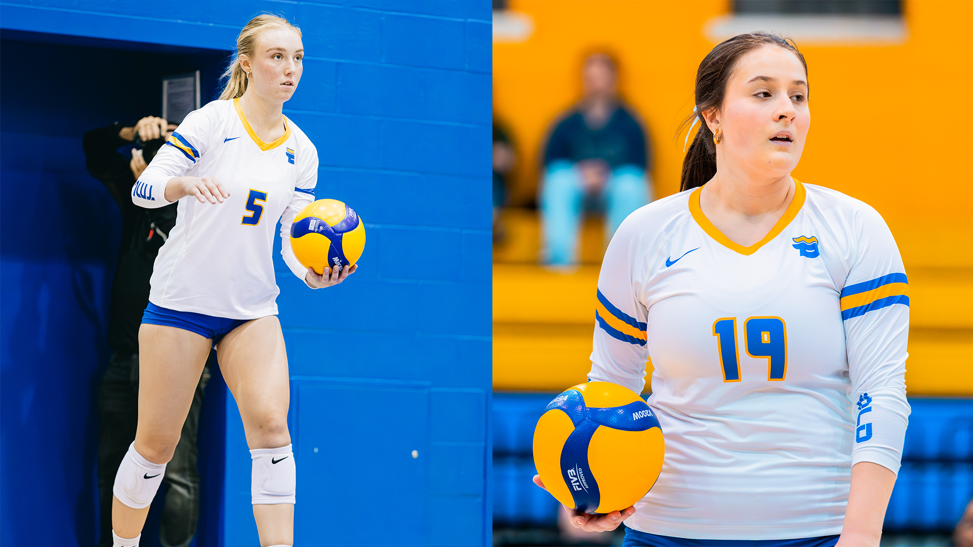 Bold Setters Sadie Bird (Left) and Mattea Di Bacco (Right) Prepare for Serves