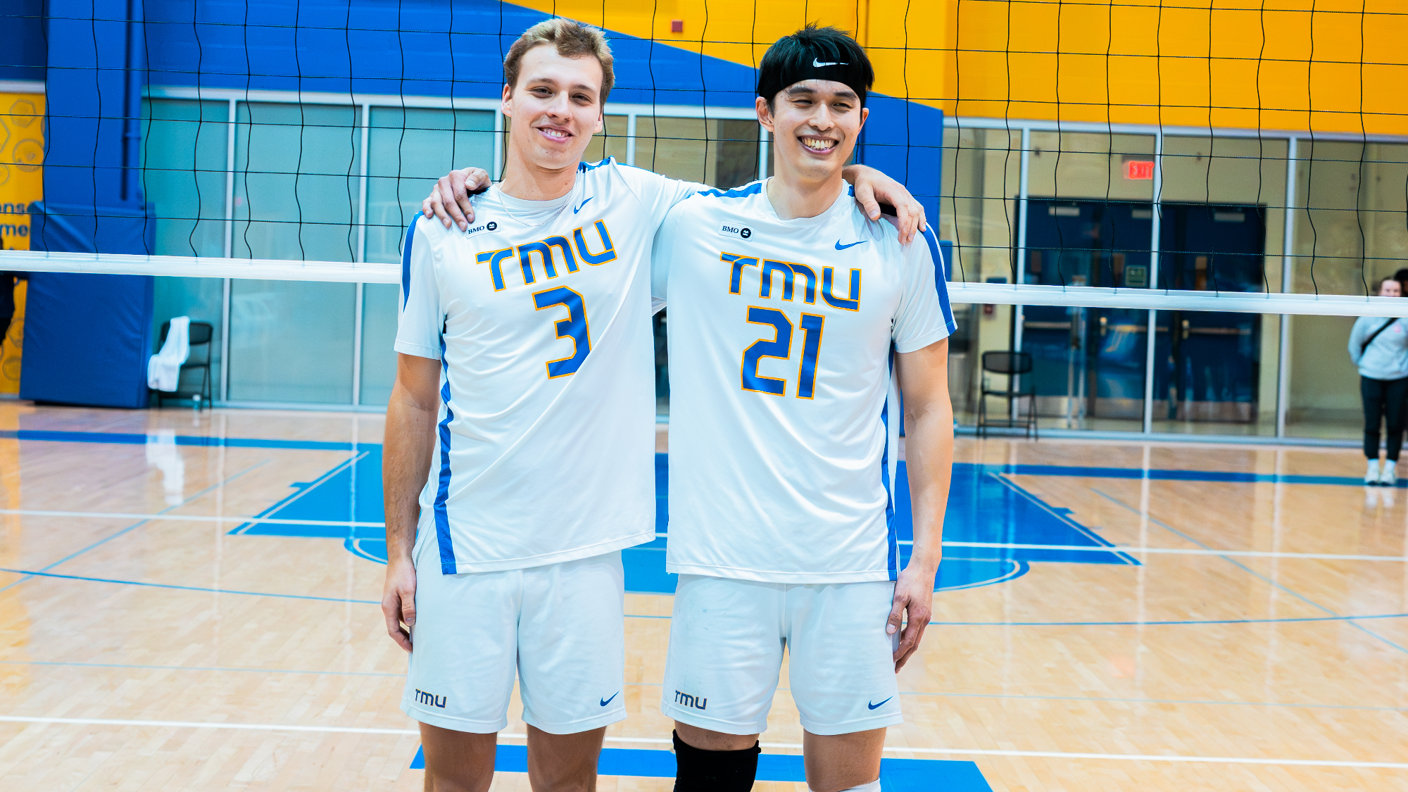 Gavin Elzinga and Bobby Tang on seniors night
