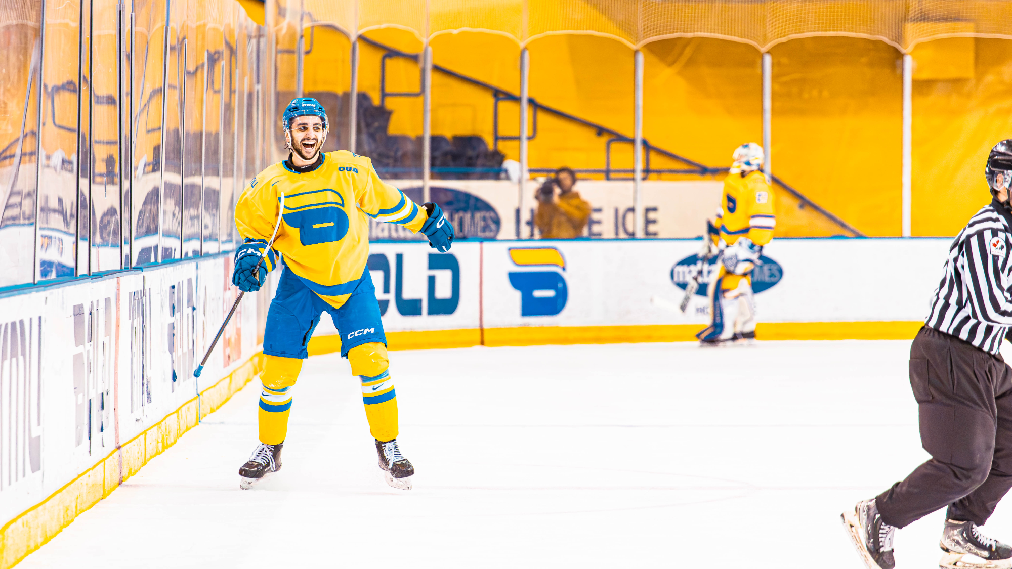 Joseph Ianniello celebrates after goal