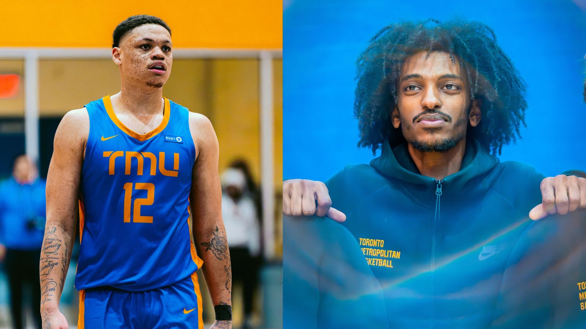 Action shots of Aaron Rhooms and Ayub Nurhussien