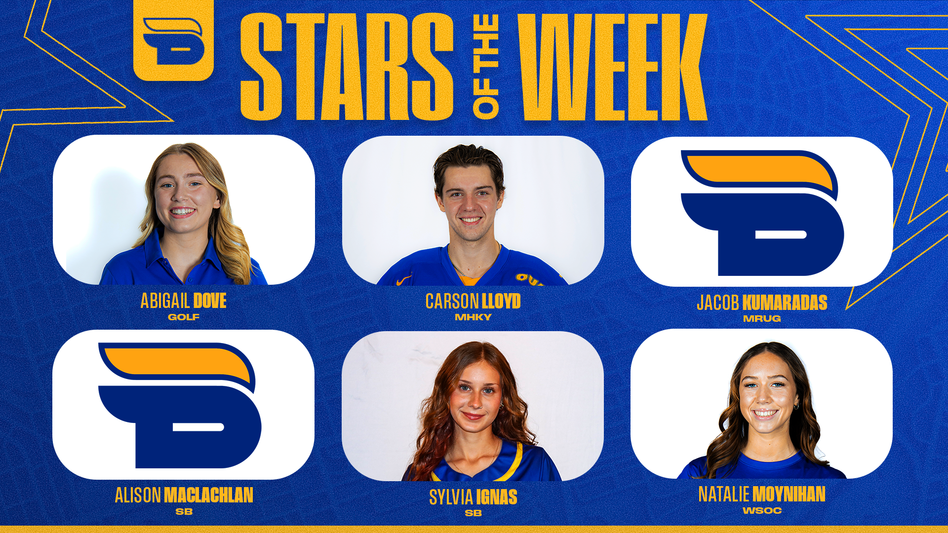 Stars of the Week - September 21 graphic