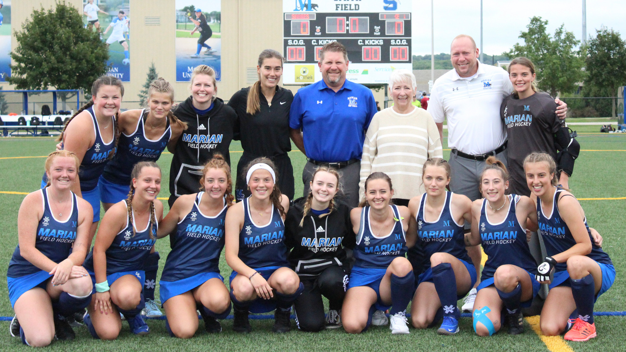 Marian field hockey shuts out Earlham in inaugural home game Marian