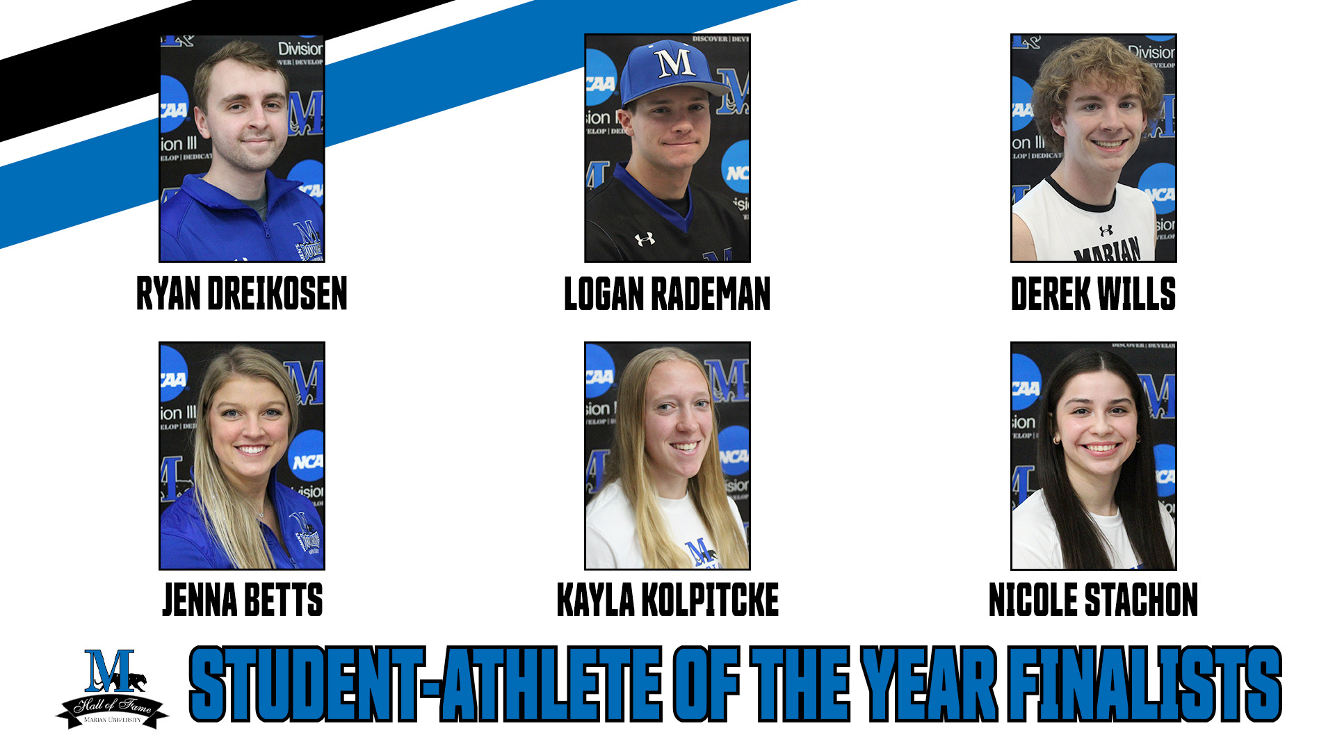 Student-Athlete of the Year Finalists graphic