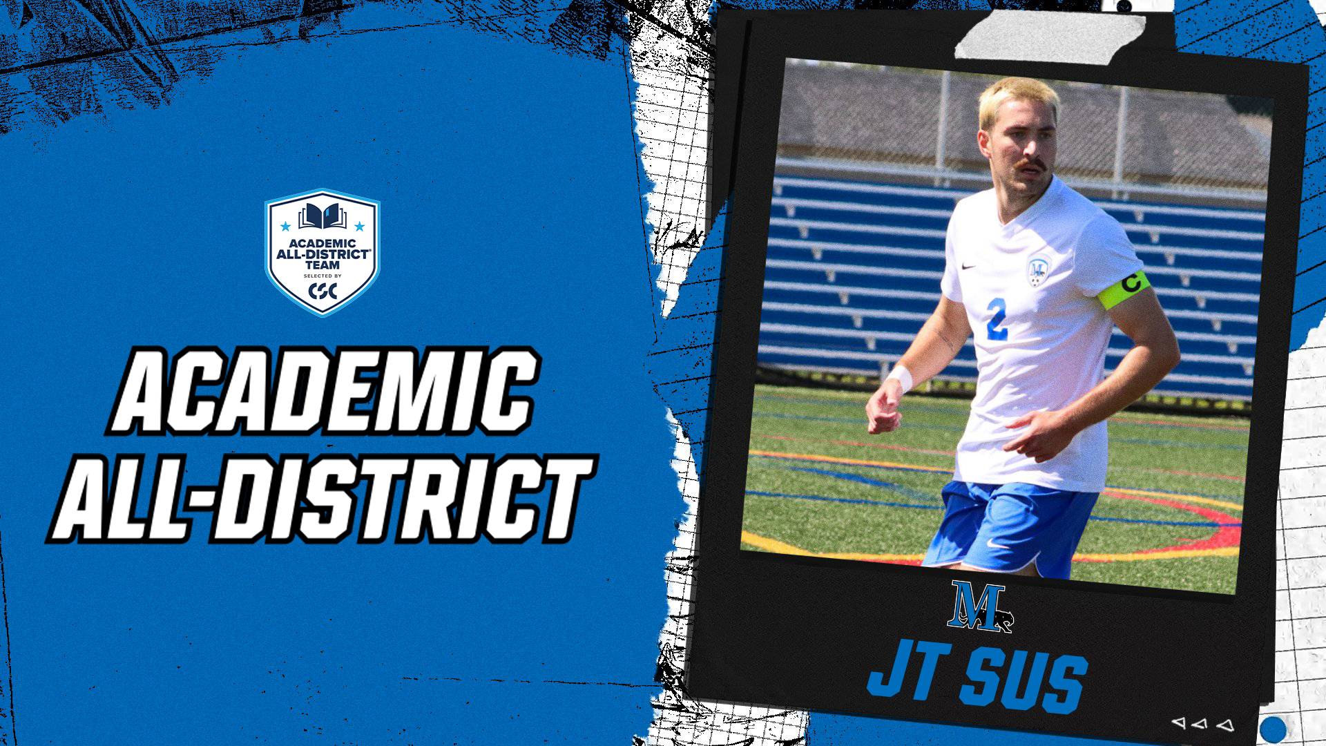 JT Sus CSC Academic All-District award