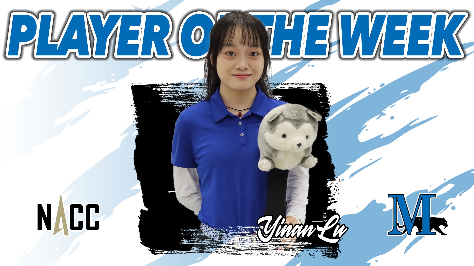 Yinan Lu Player of the Week graphic