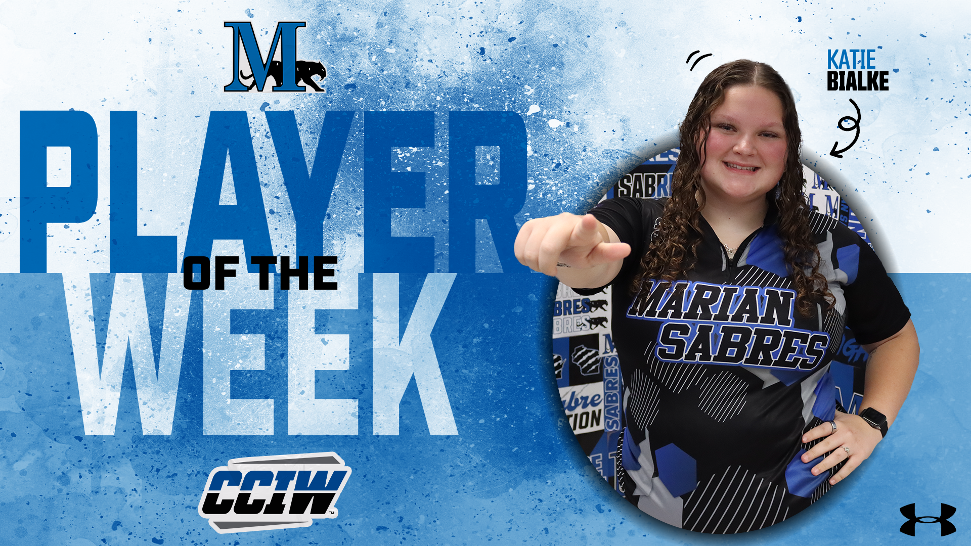 Katie Bialke Player of the Week graphic