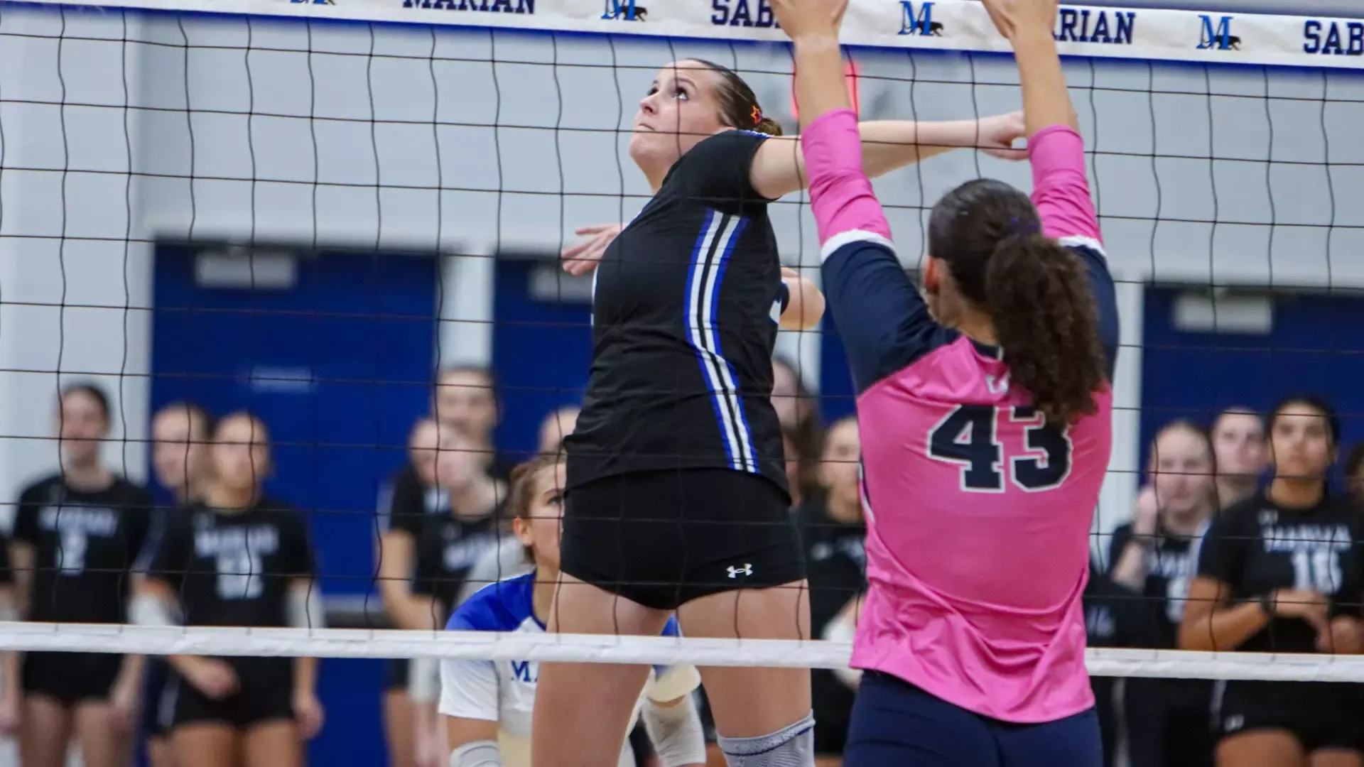 Khloe Walling goes up for an attack