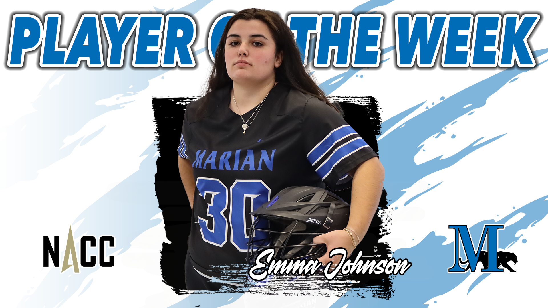 Emma Johnson Player of the Week graphic