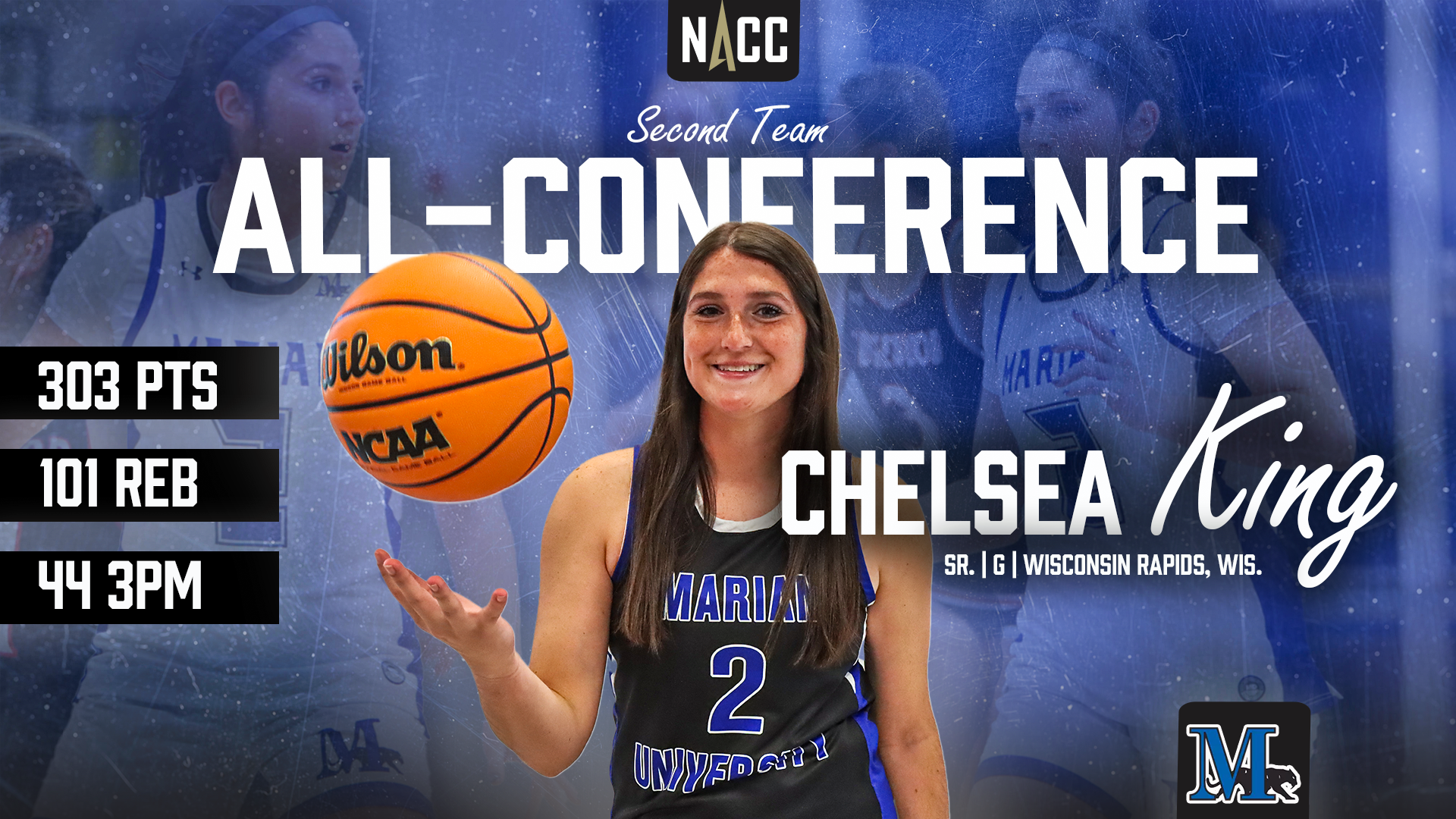 Chelsea King All-Conference Graphic