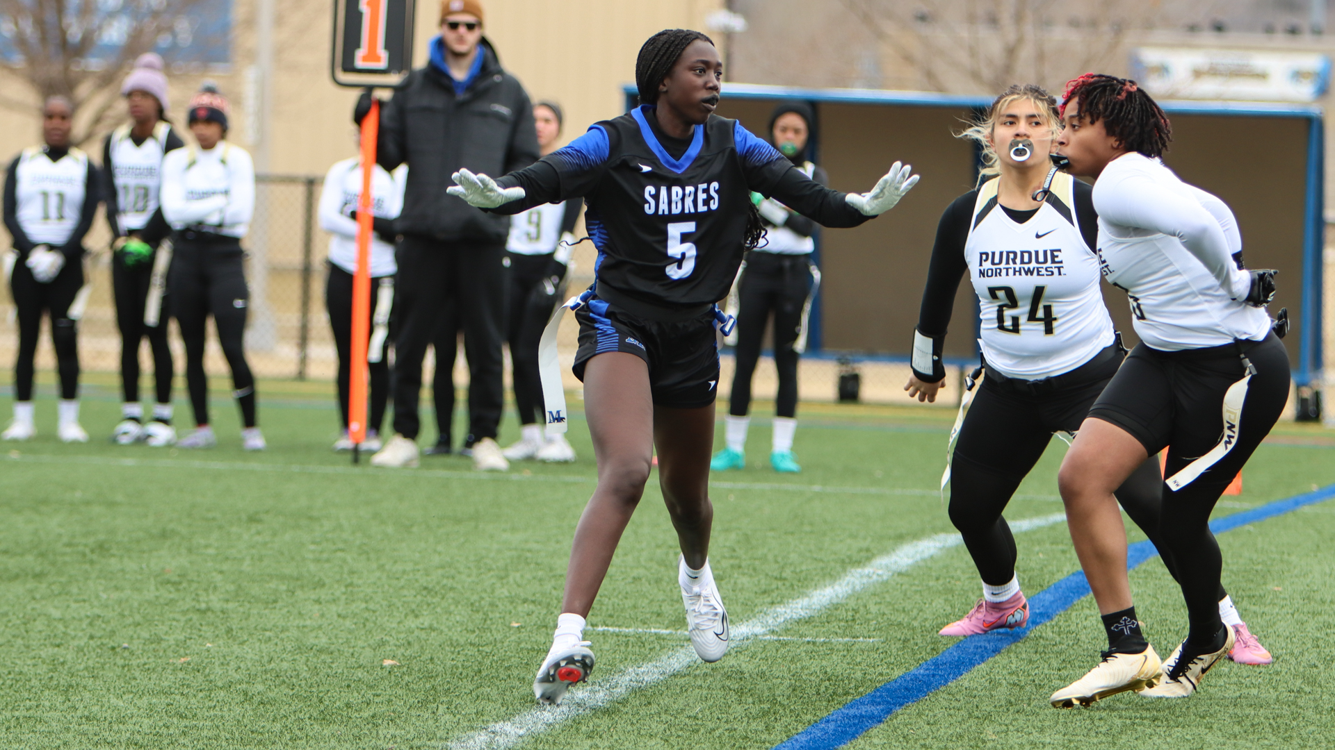 Marian women's flag football vs. Purdue Northwest (March 14, 2026)