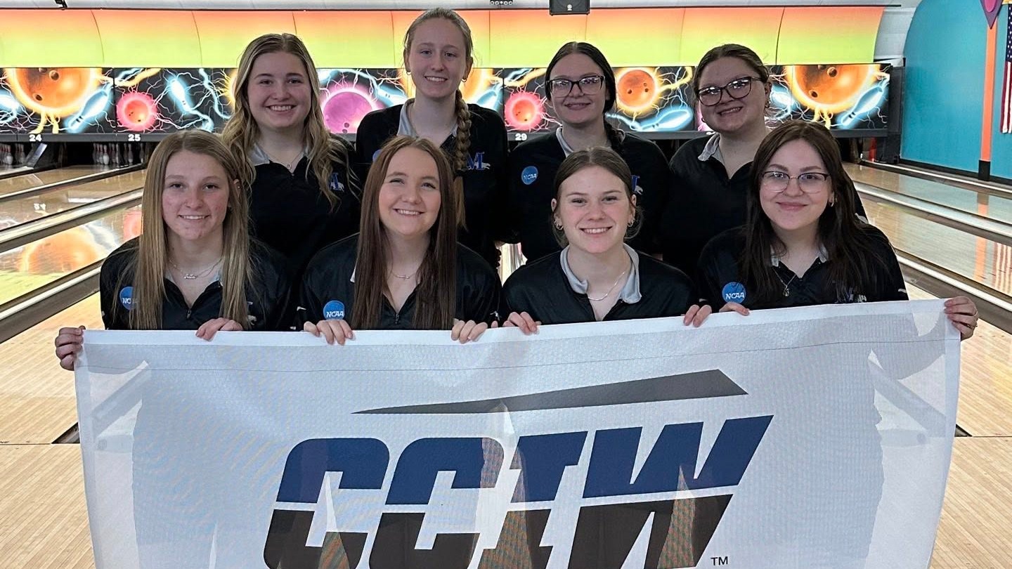 Marian women's bowling celebrates conference championship