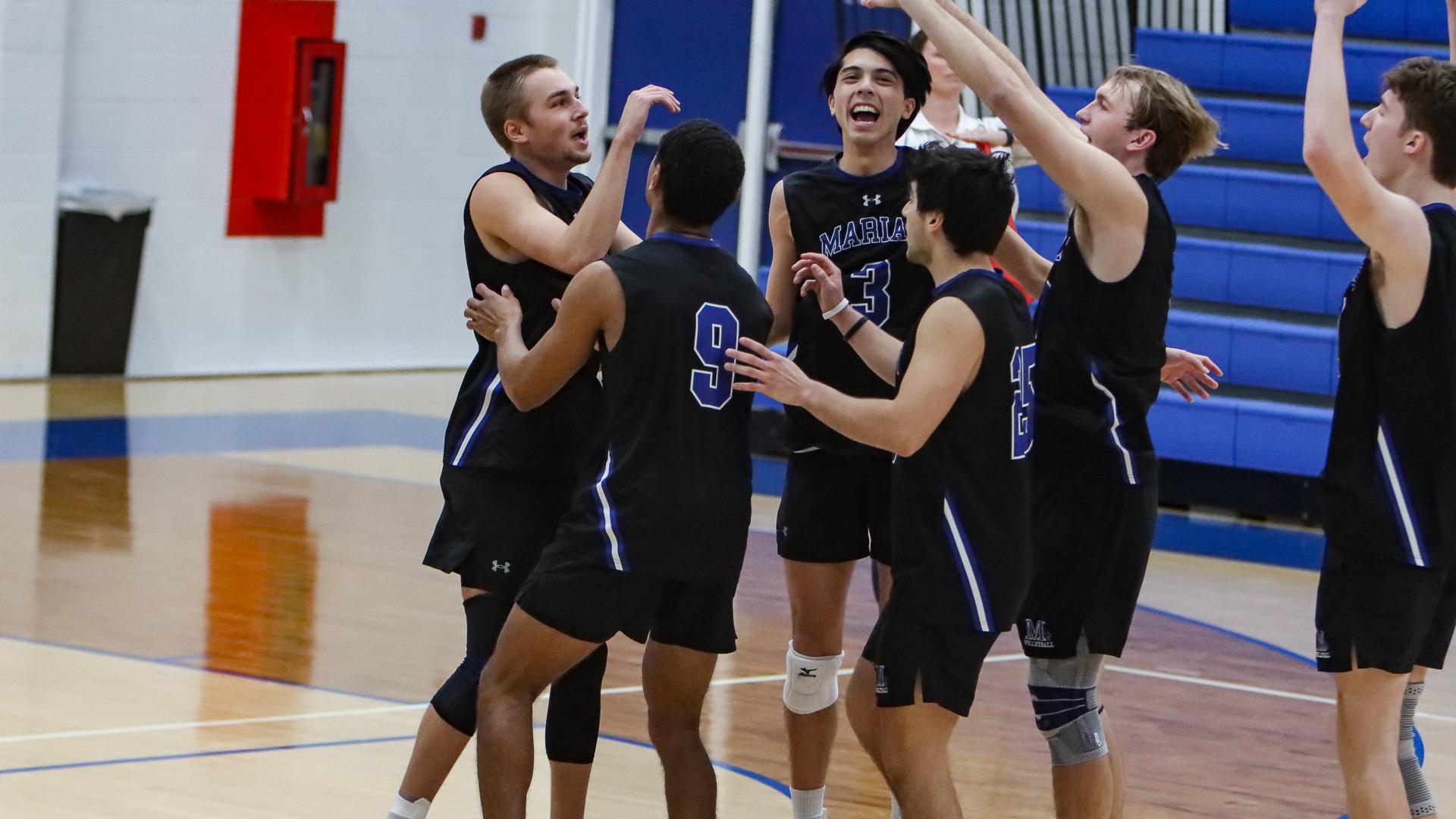 Marian celebrates a point