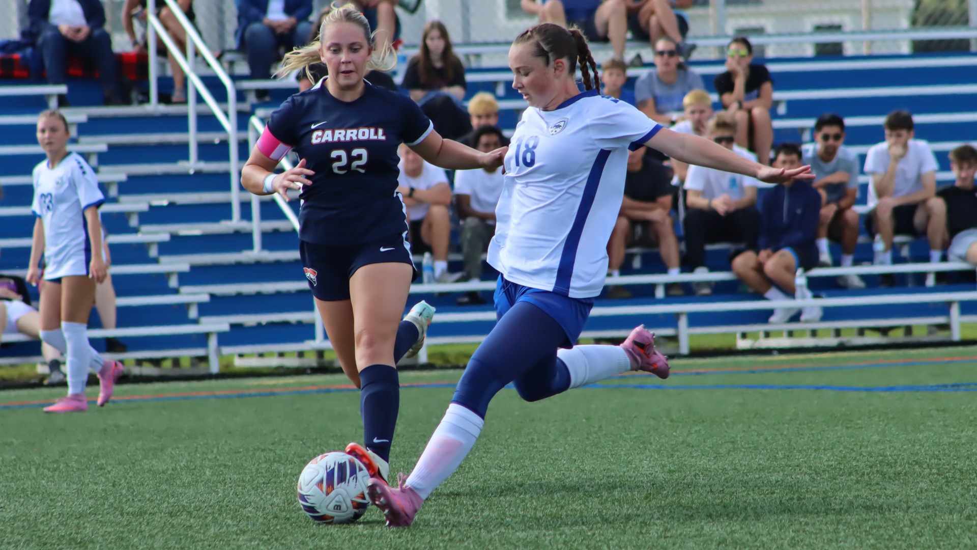 Kendall Graves sends the ball up the field
