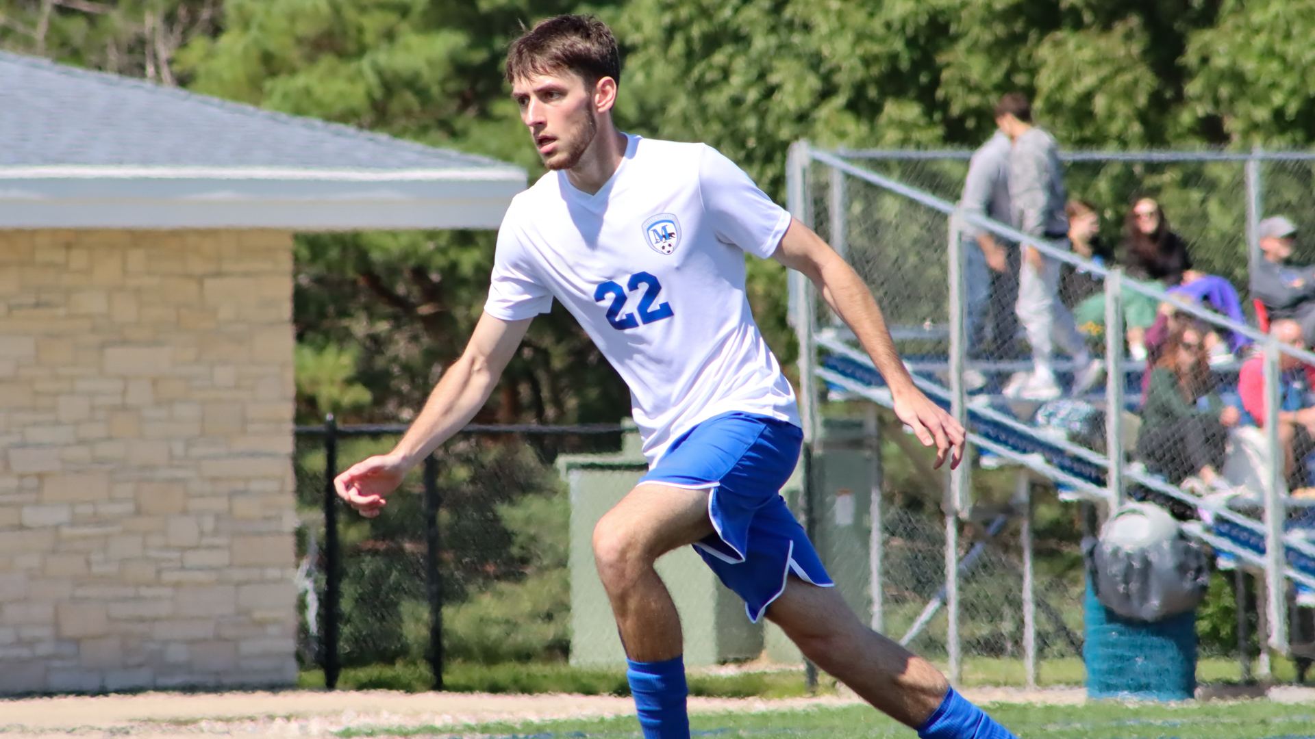 Zac Pfister watches the ball