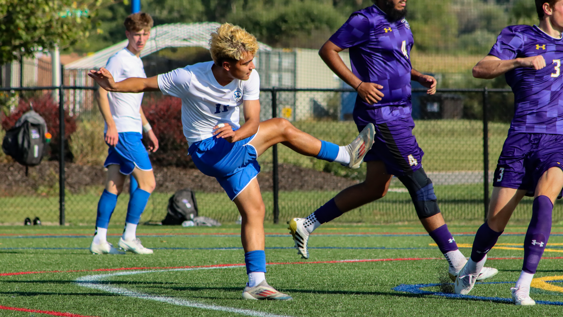 Jay Wolcott sends a shot