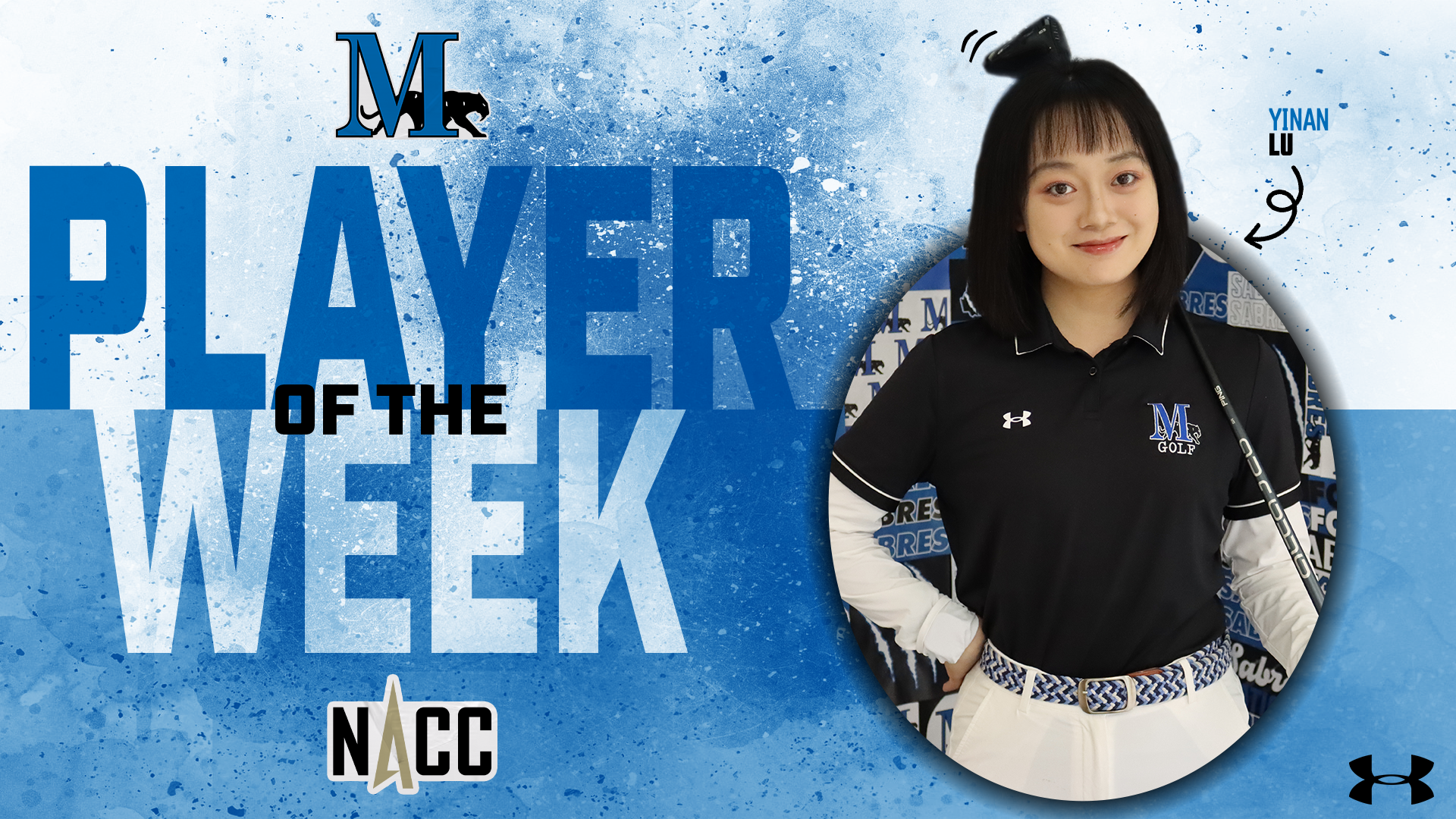 Yinan Lu Player of the Week graphic