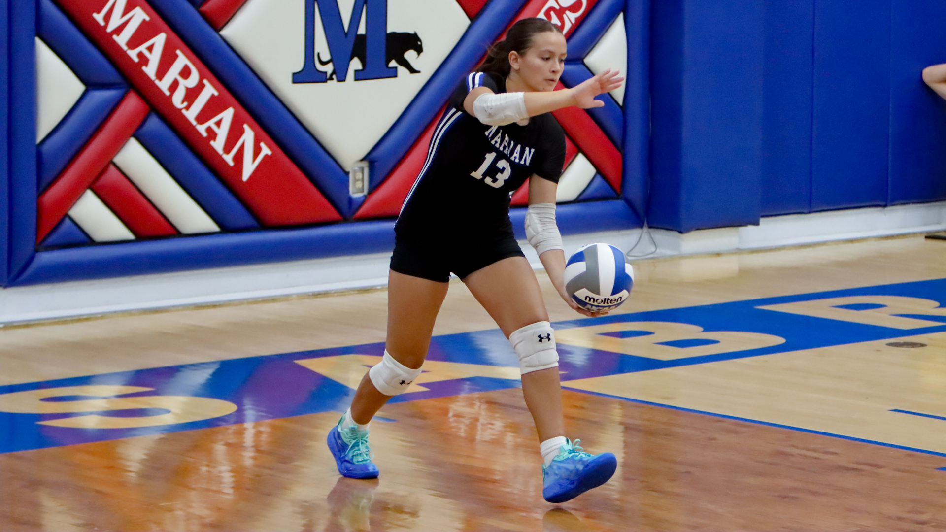 Sofia Rodriguez serves