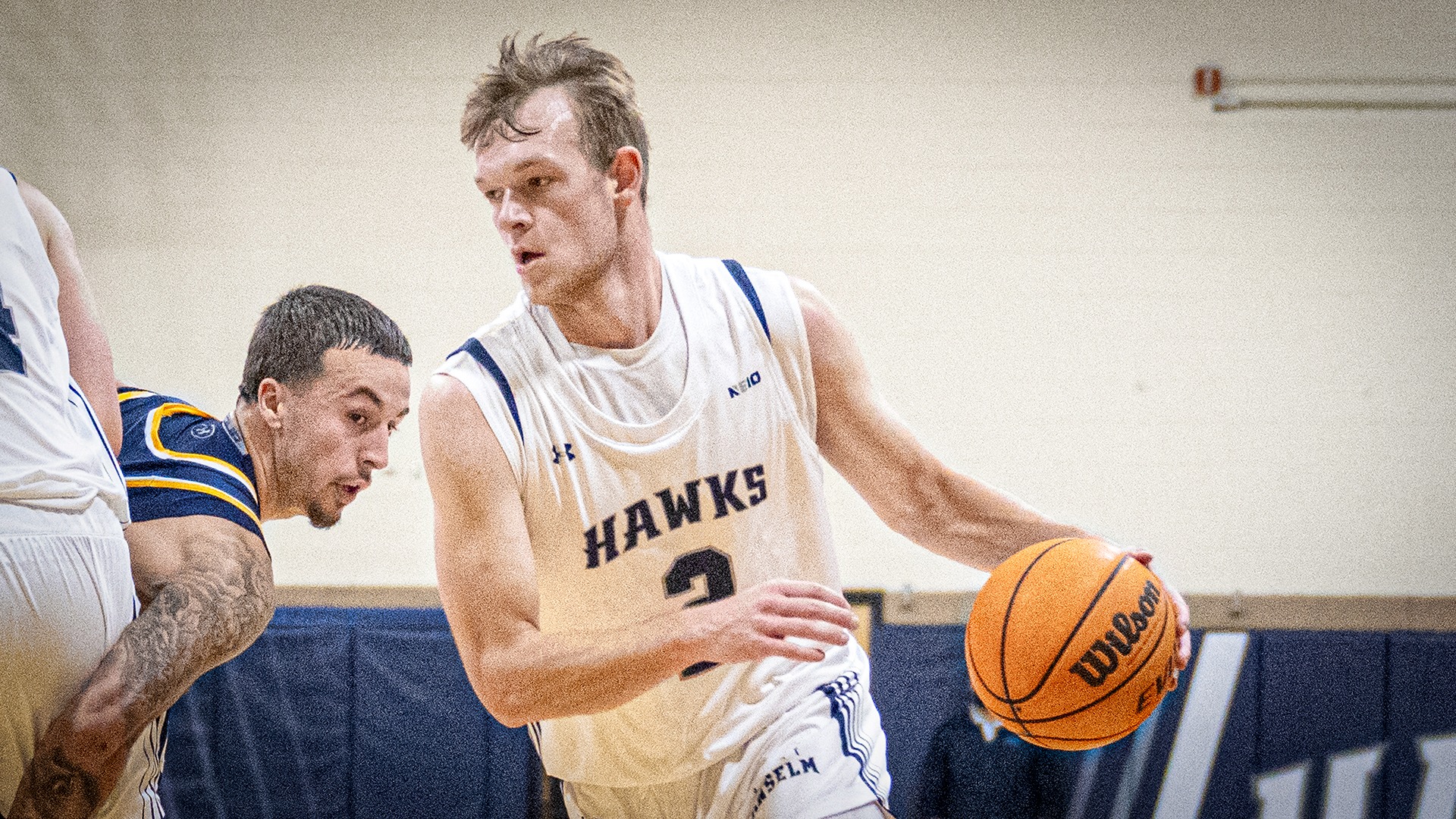Men's Basketball Defeats Saint Rose, 7571, in NE10 Action Saint Anselm College
