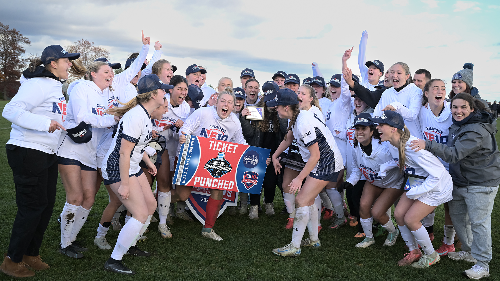 WSOC Punching Ticket after winning NE10 Championship