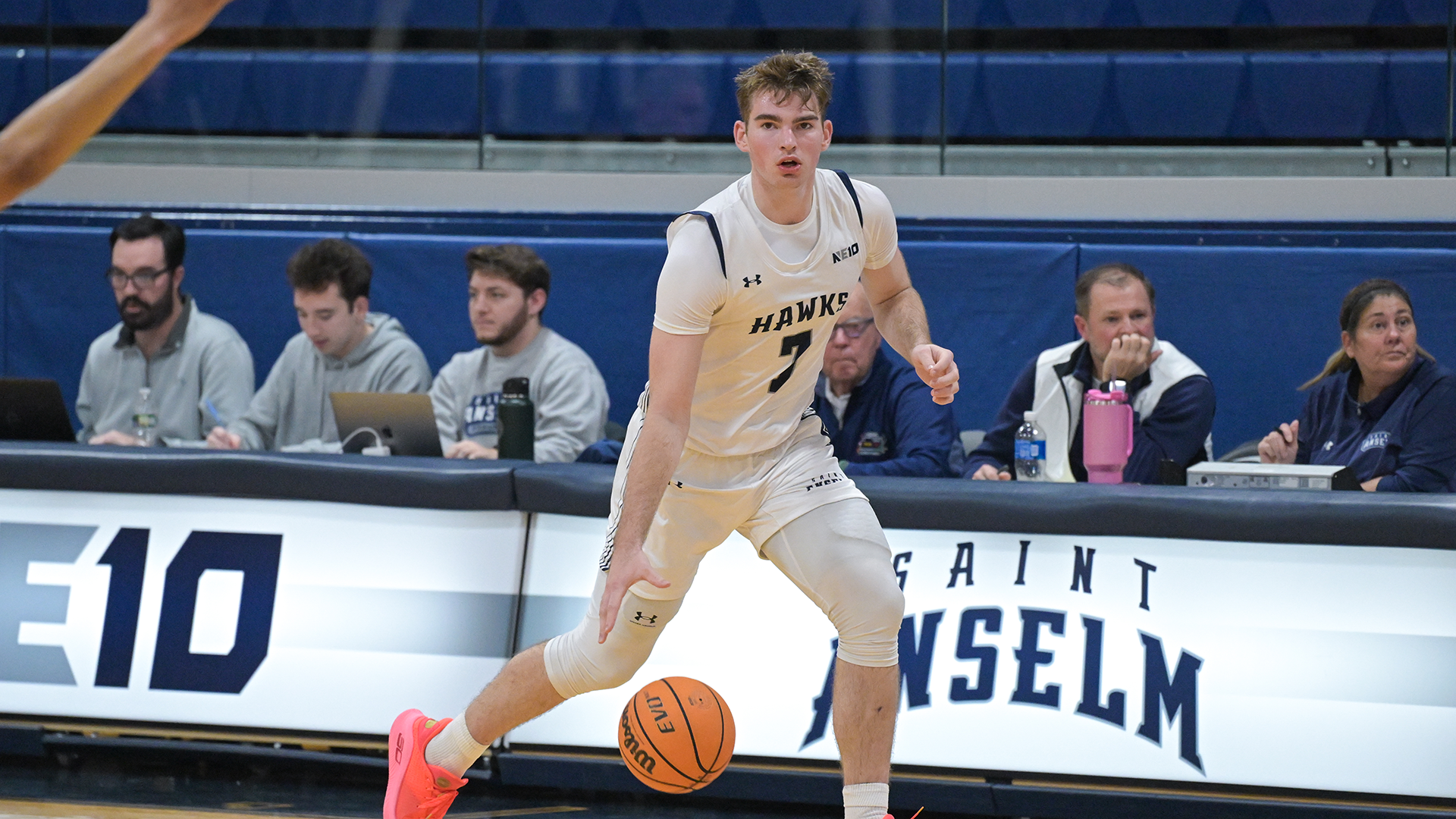 Jack Medalie dribbles up the floor against Post