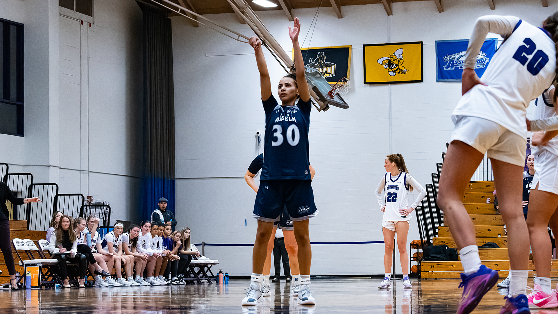 Tatum Forbes takes free throw at Saint Michael's