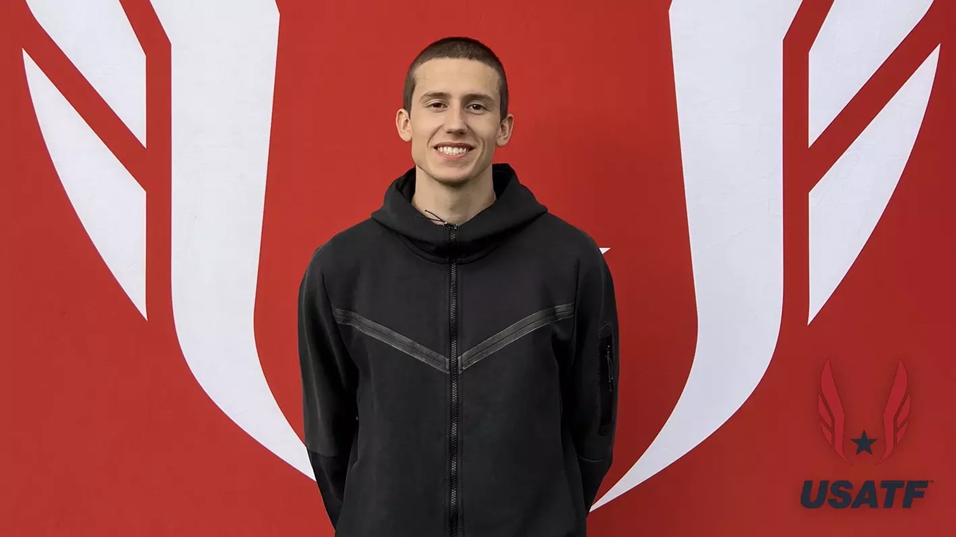 Montgomery posing for photo