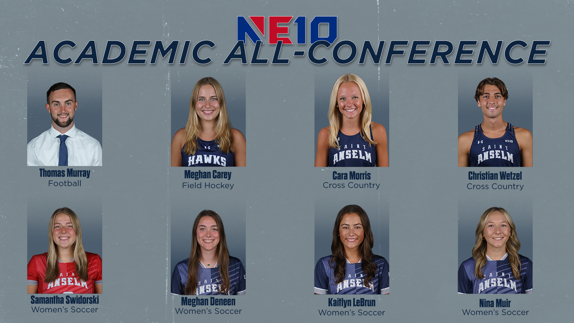 2025 Fall NE10 Academic All-Conference