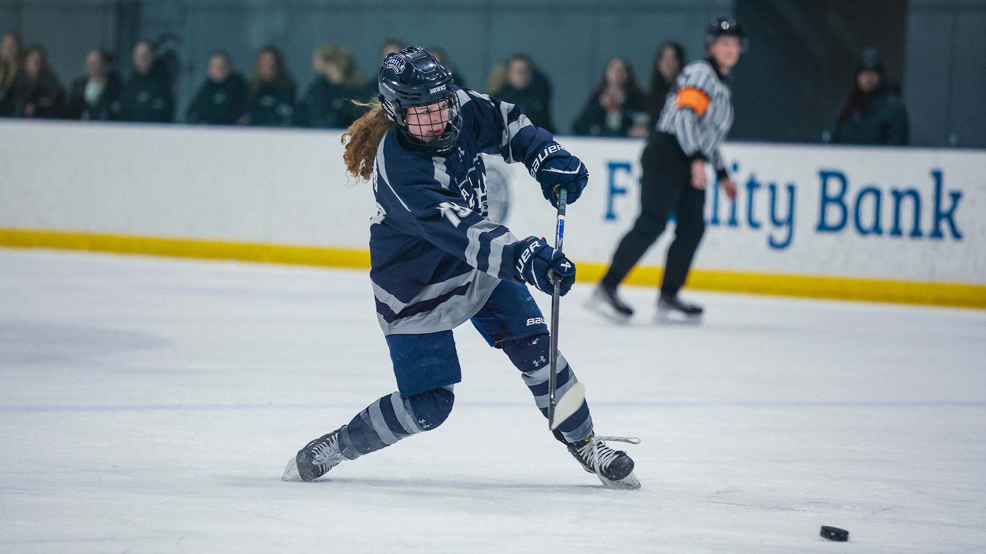 Brenna Young takes wrist shot at Assumption