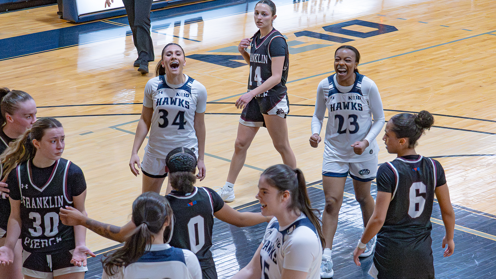 Harmony Marquez and Breanna James celebration shot