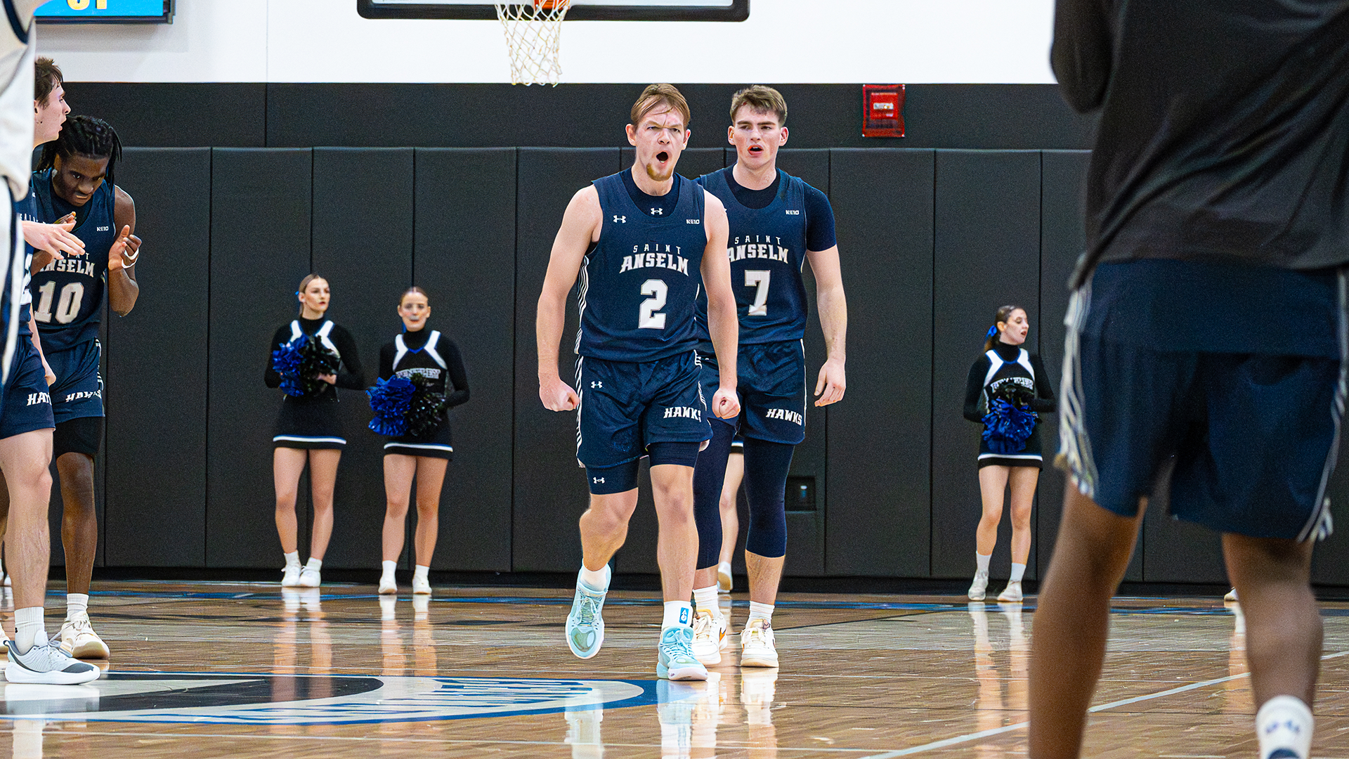 Josh Morissette celebrates at Bentley