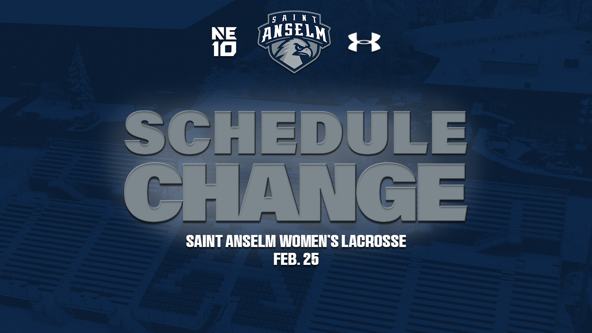 Schedule Change Saint Anselm Women's Lacrosse Feb. 25