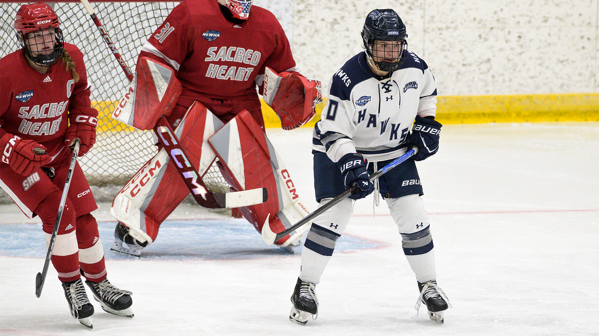 Eden Granley awaits the puck in the offensive zone