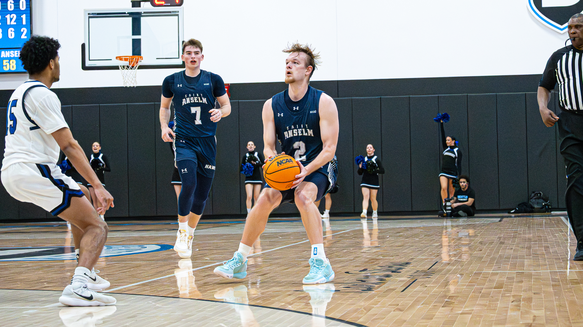 Josh Morissette Pulls up for three at Bentley